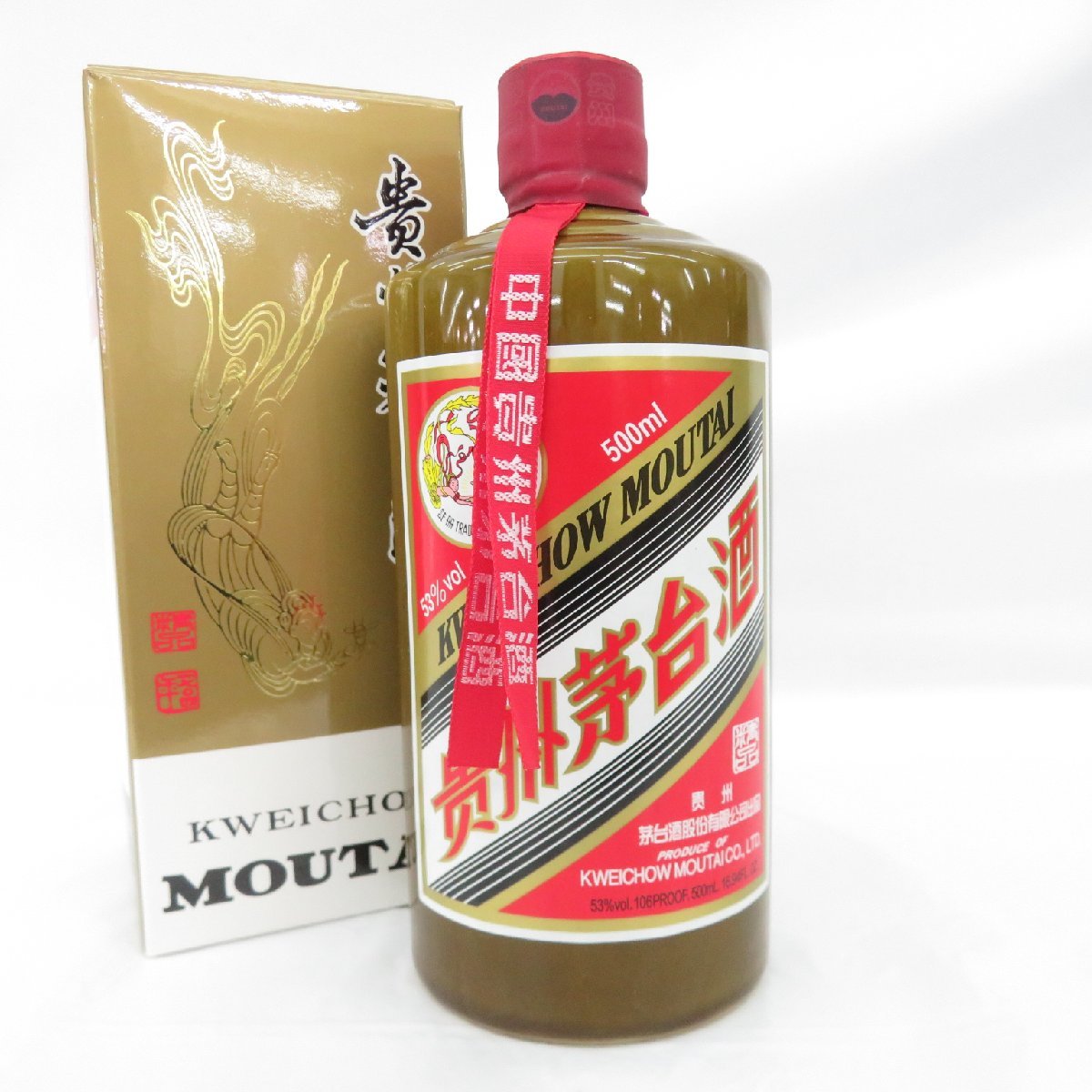 未開栓】貴州茅台酒 マオタイ酒 天女ラベル 2022 茶 陶器ボトル MOUTAI