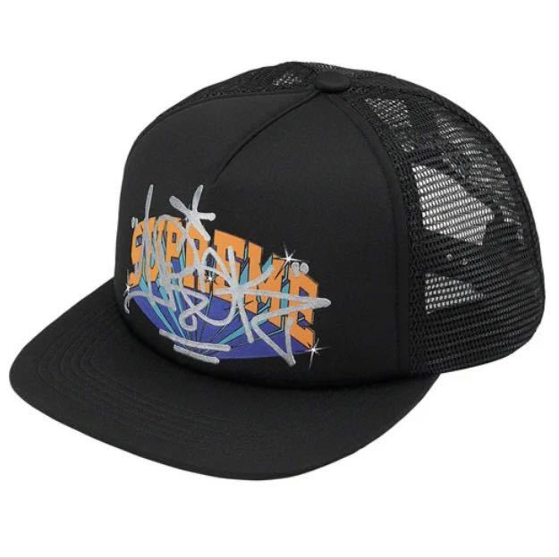 未使用 22fw Supreme IRAK Arc Mesh Back 5-Panel Black タグ、ステッカー付き Supreme Online 購入 シュプリーム キャップ