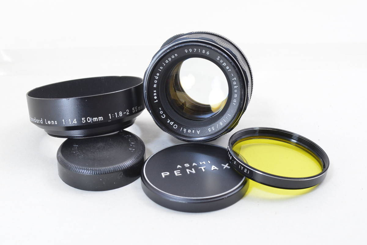 【ecoま】ペンタックス Super-Takumar 55mm F1.8 no.997186 M42マウント マニュアルレンズ