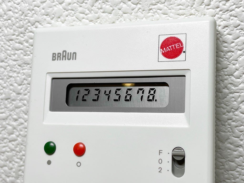 ◇ ブラウン BRAUN 電卓 カリキュレーター ET55 Type:4835 ホワイト