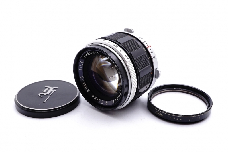 Olympus G.Zuiko Auto-s 40mm F1.4 Lens オリンパスレンズ完動☆希少