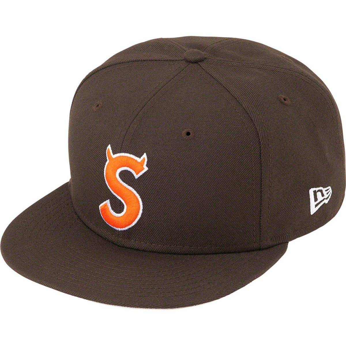 新品未使用 送料無料】Supreme S Logo New Era Brown シュプリーム