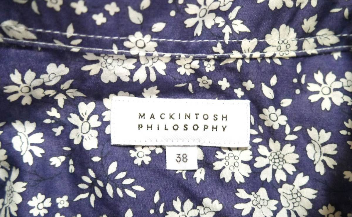  Macintosh firosofi-MACKINTOSH PHILOSOPHY цветочный принт рубашка (38)