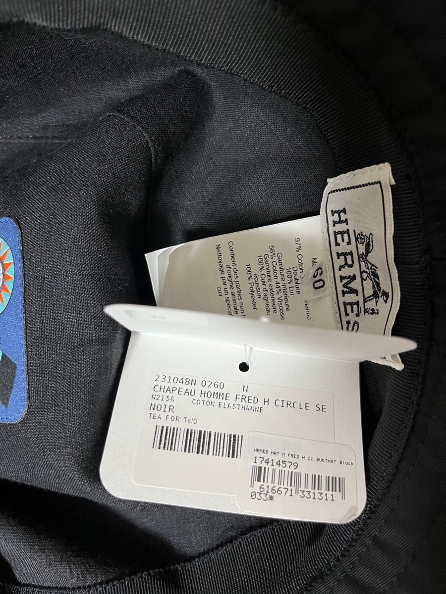 国内完売】HERMES バケットハット フレッドHサークル 黒 | keramorosso.com