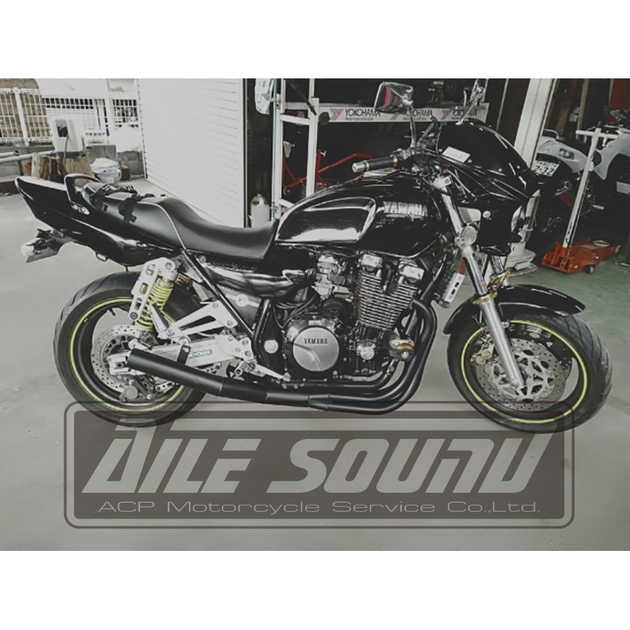 XJR1300 RP03J 2003年~ エルサウンド ショート管 メッキ マフラー国内