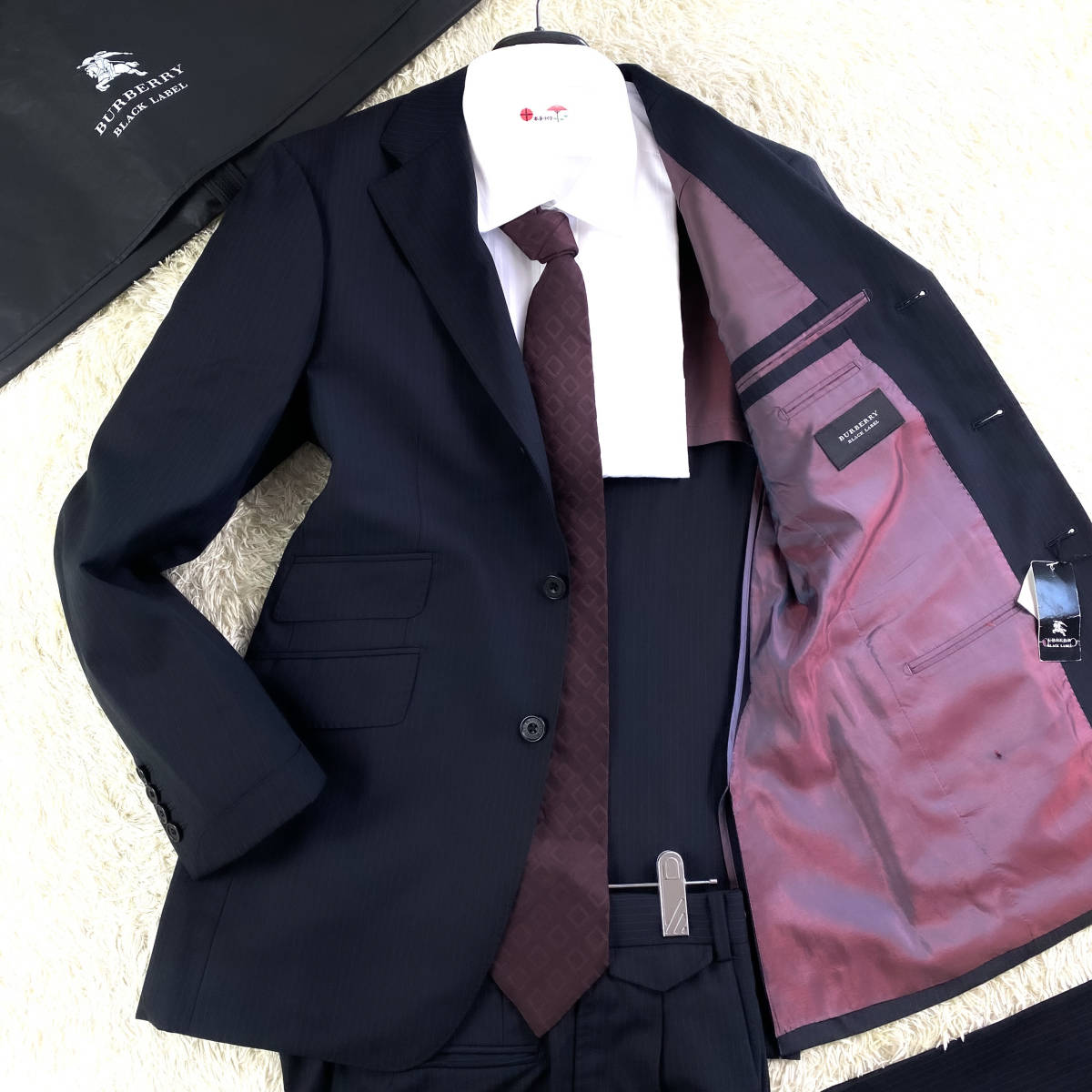 BURBERRY BLACK LABEL セットアップスーツ ストライプ