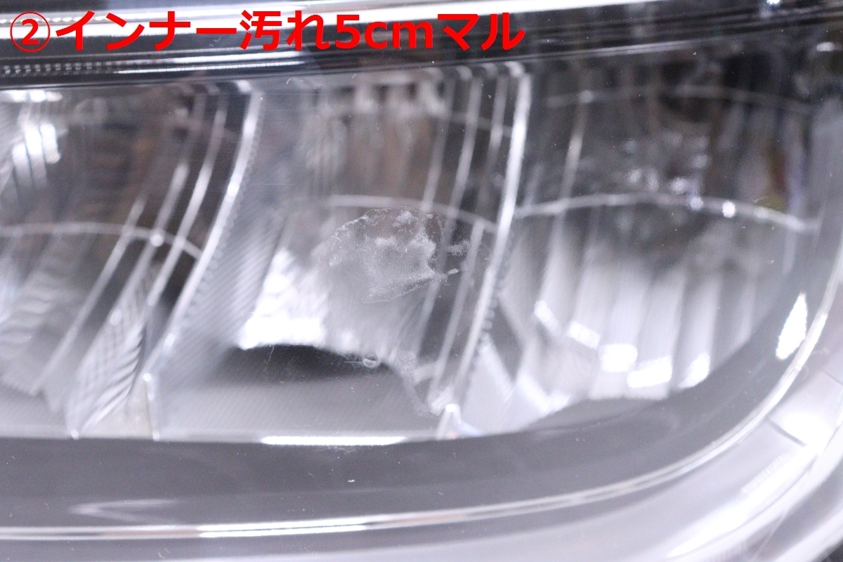 35-251★LED HA37S HA97S アルト ハイブリッド★左ヘッドライト STANLEY W6322 ASSY 黒無塗装 純正★スズキ (DM)_画像6