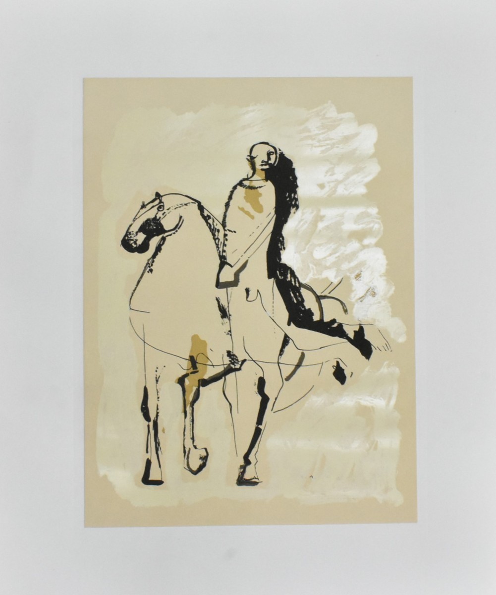 巨匠画家希少版画作品! マリノ・マリー二 版画 「nudo da dietro,1945