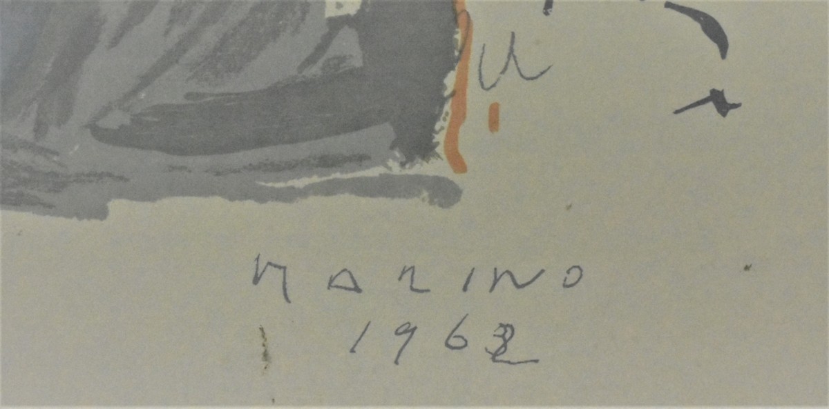 巨匠作家希少版画作品! マリノ・マリー二 版画 「Lorraine,1962」 1968