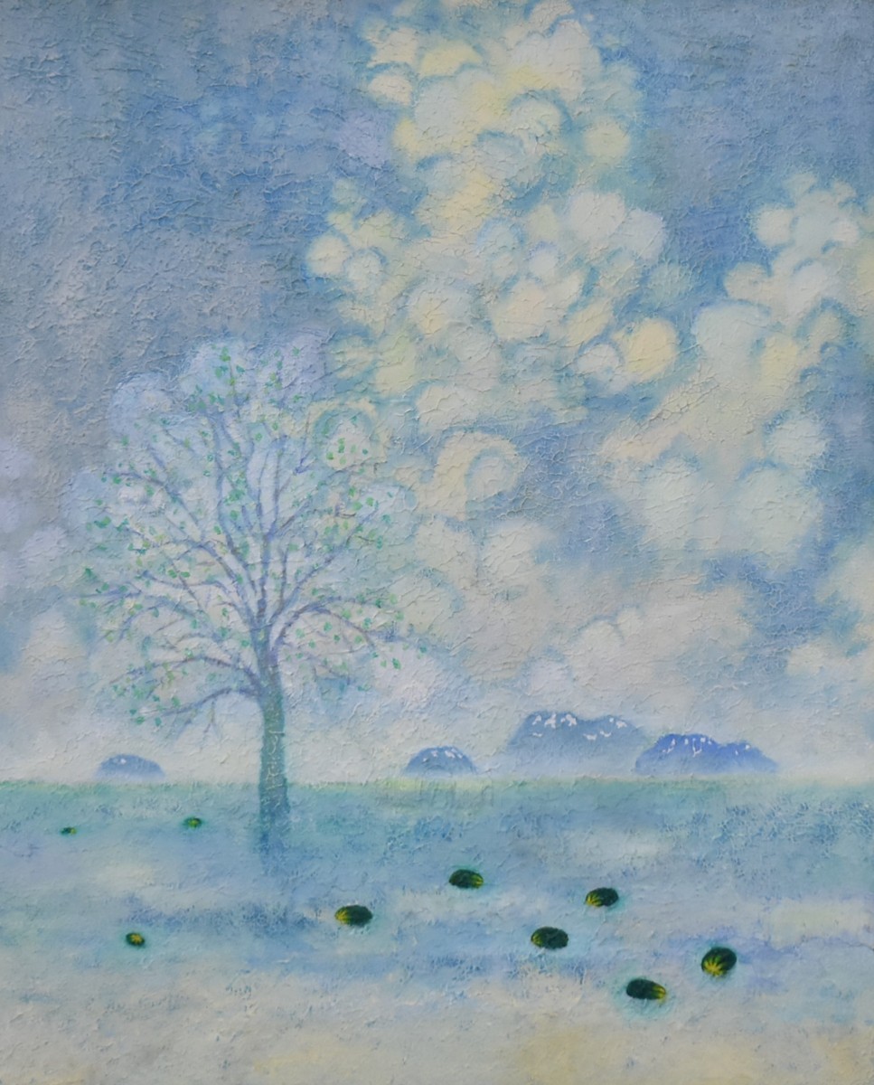 掘り出し油絵作品! 作者不詳 4号 「バラ」 正光画廊-
