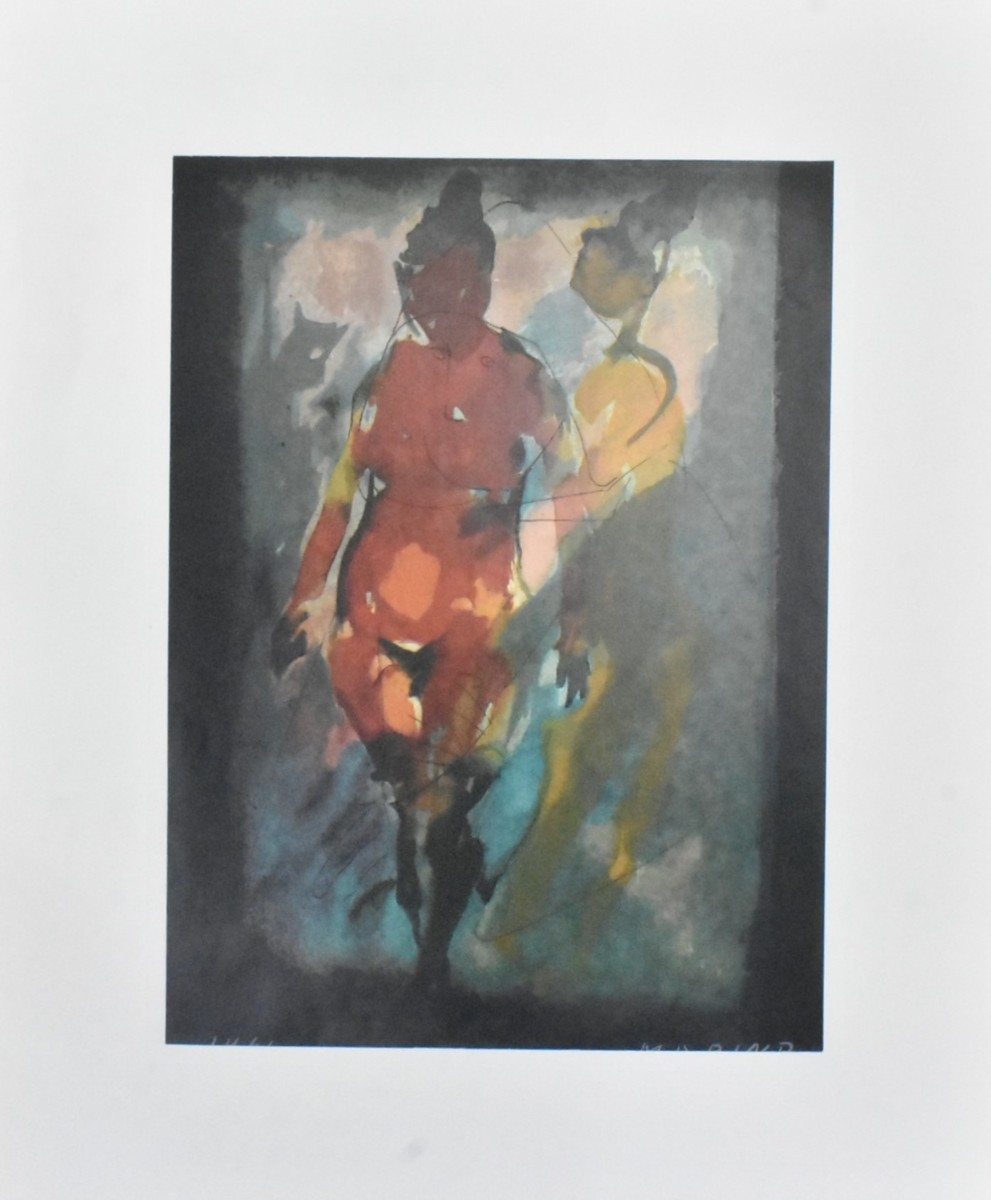 巨匠作家希少版画作品! マリノ・マリー二 版画 「adolescente,1930