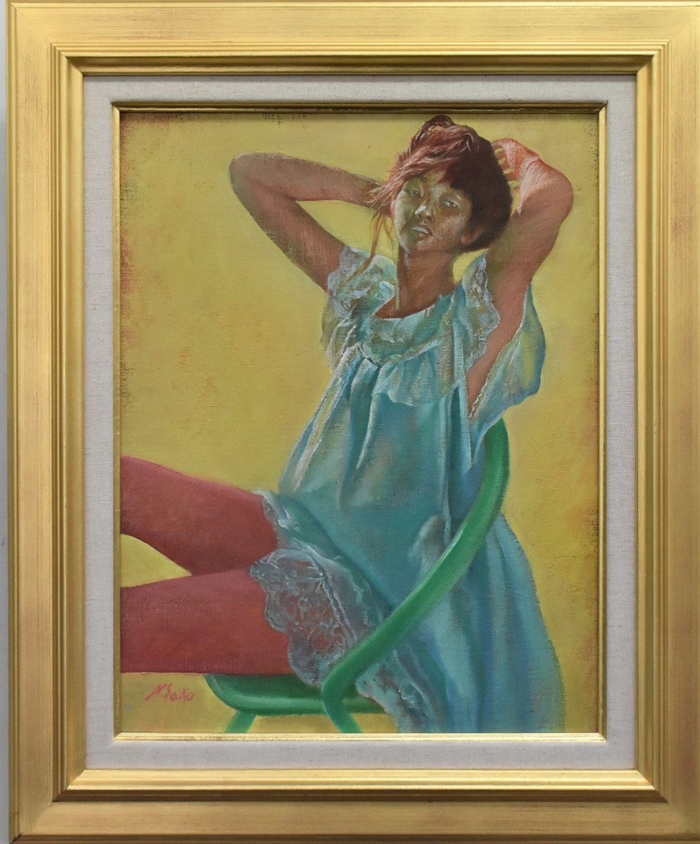  digging recommended work!. wistaria summer .6F [ negligee ] oil painting . regular light ..