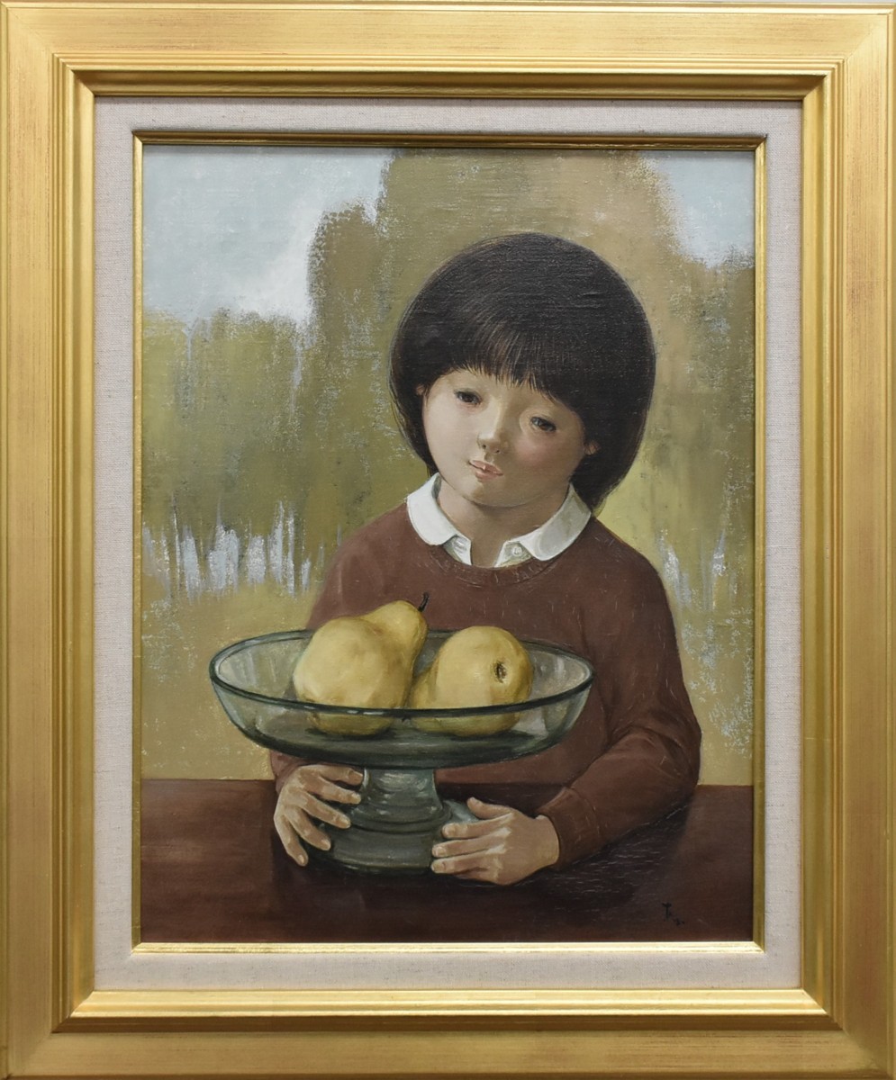  digging recommended work! Aoki one beautiful 6 number [ autumn .] oil painting . regular light ..