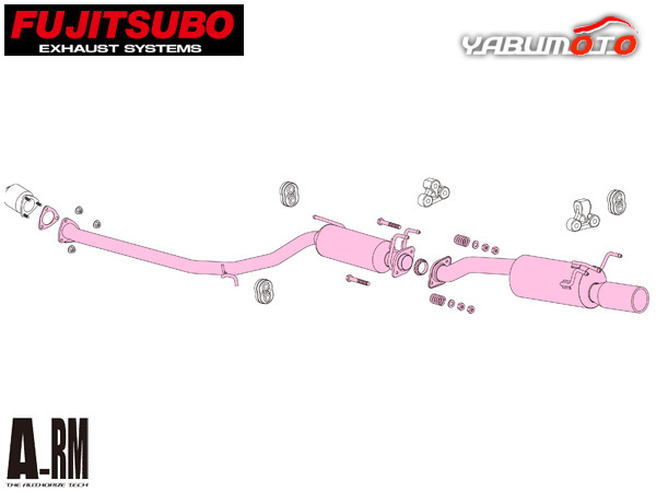 フジツボ マフラー A-RM エーアールエム FD2 シビック タイプR K20A H19.3～H22.8 法人のみ配送 送料無料_画像1