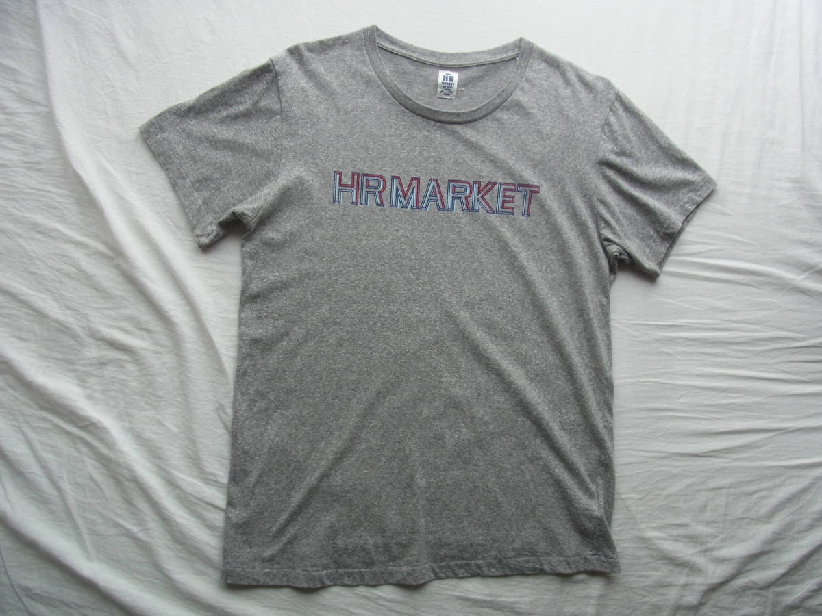 HOLLYWOOD RANCH MARKET   ハリウッドランチマーケット  プリントTシャツ  サイズ 3/L 日本製 杢グレーの画像1