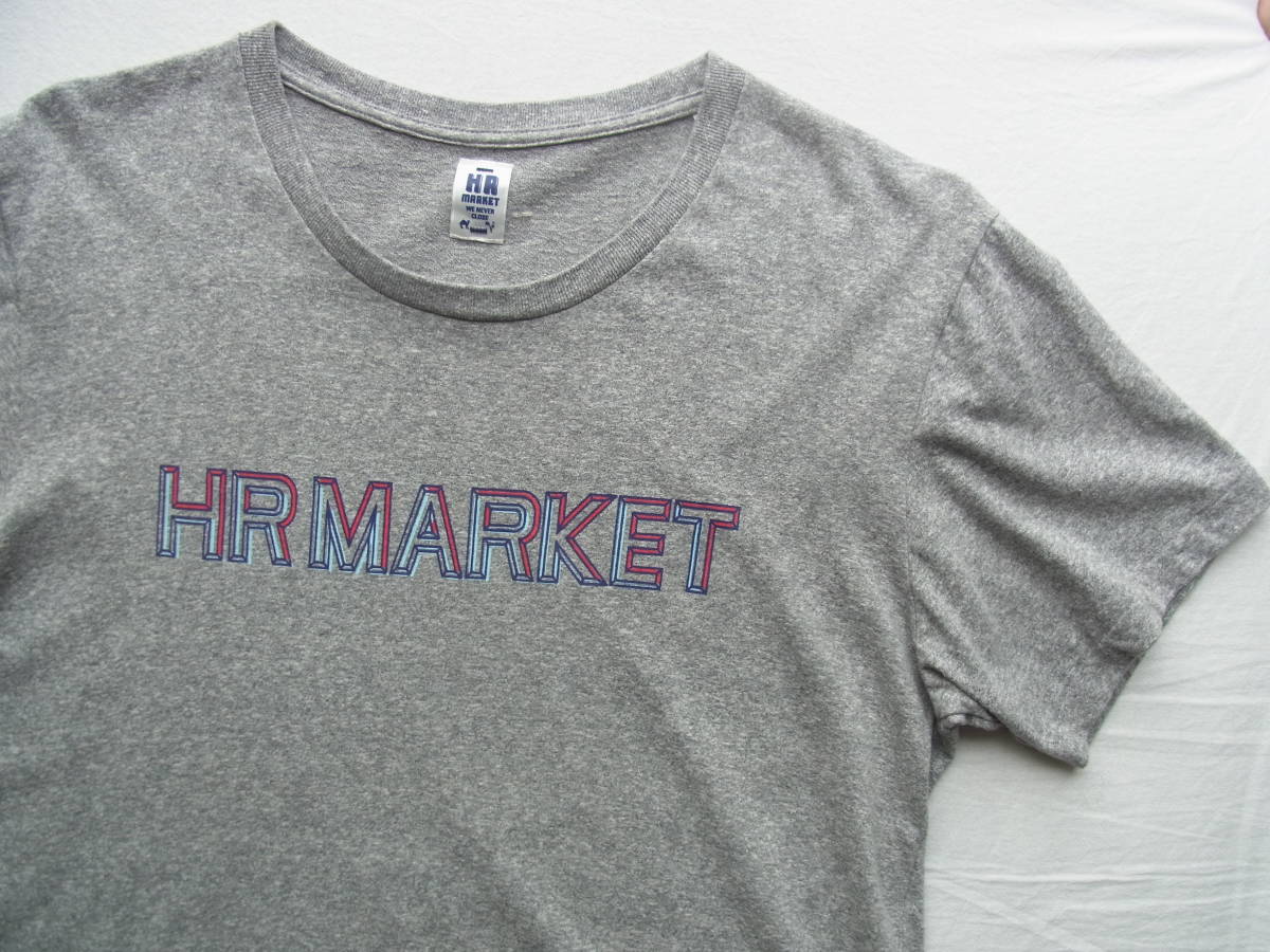 HOLLYWOOD RANCH MARKET   ハリウッドランチマーケット  プリントTシャツ  サイズ 3/L 日本製 杢グレーの画像2