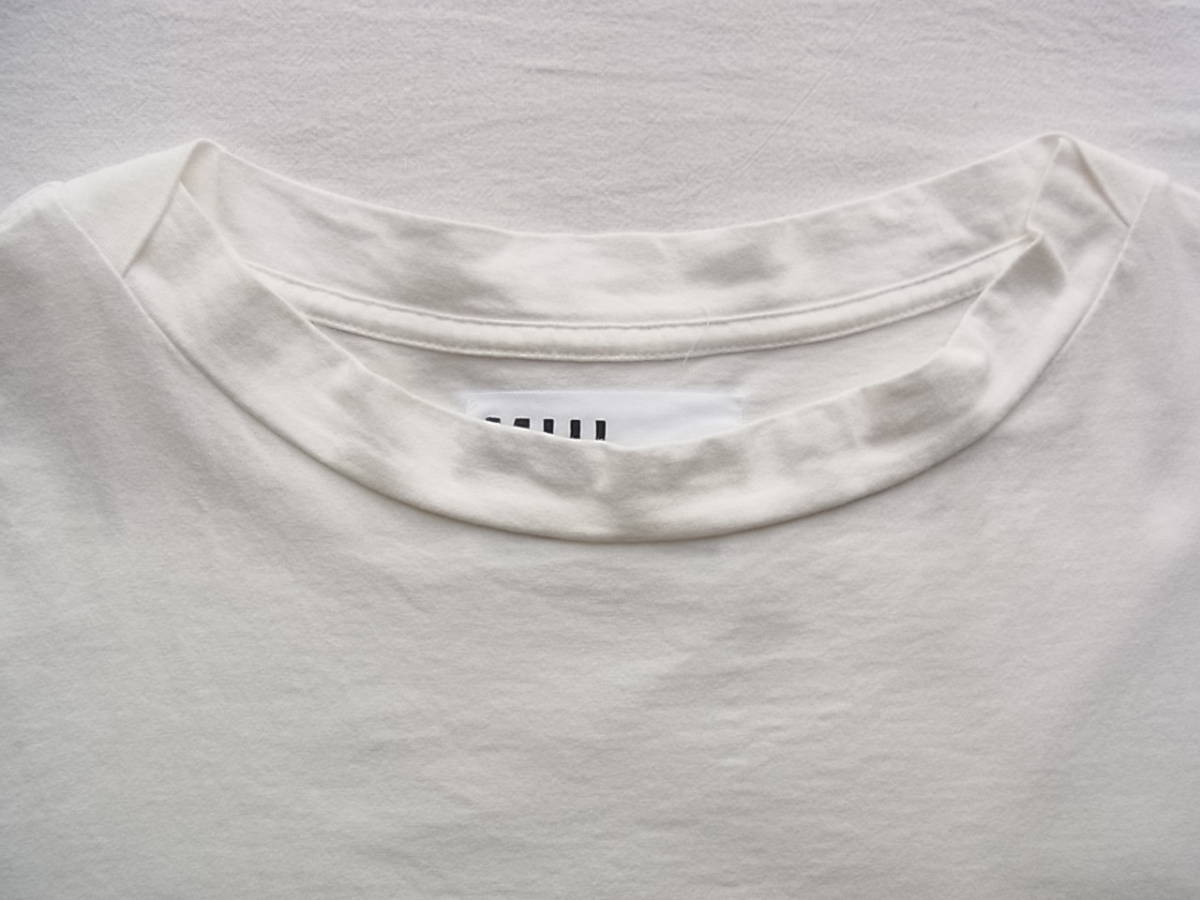 M H L, Margaret Howell boat neck T-shirt size M made in Japan eggshell white 