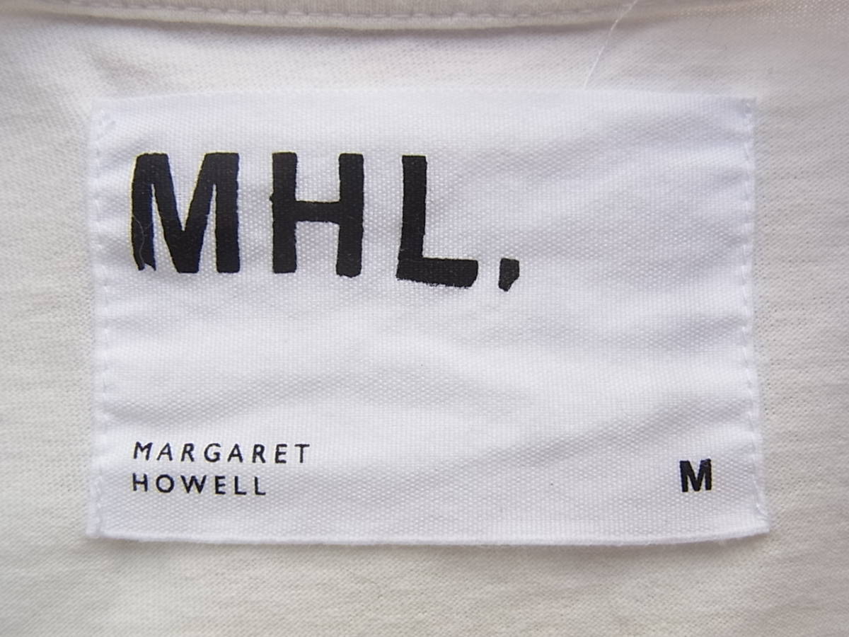M H L, Margaret Howell boat neck T-shirt size M made in Japan eggshell white 