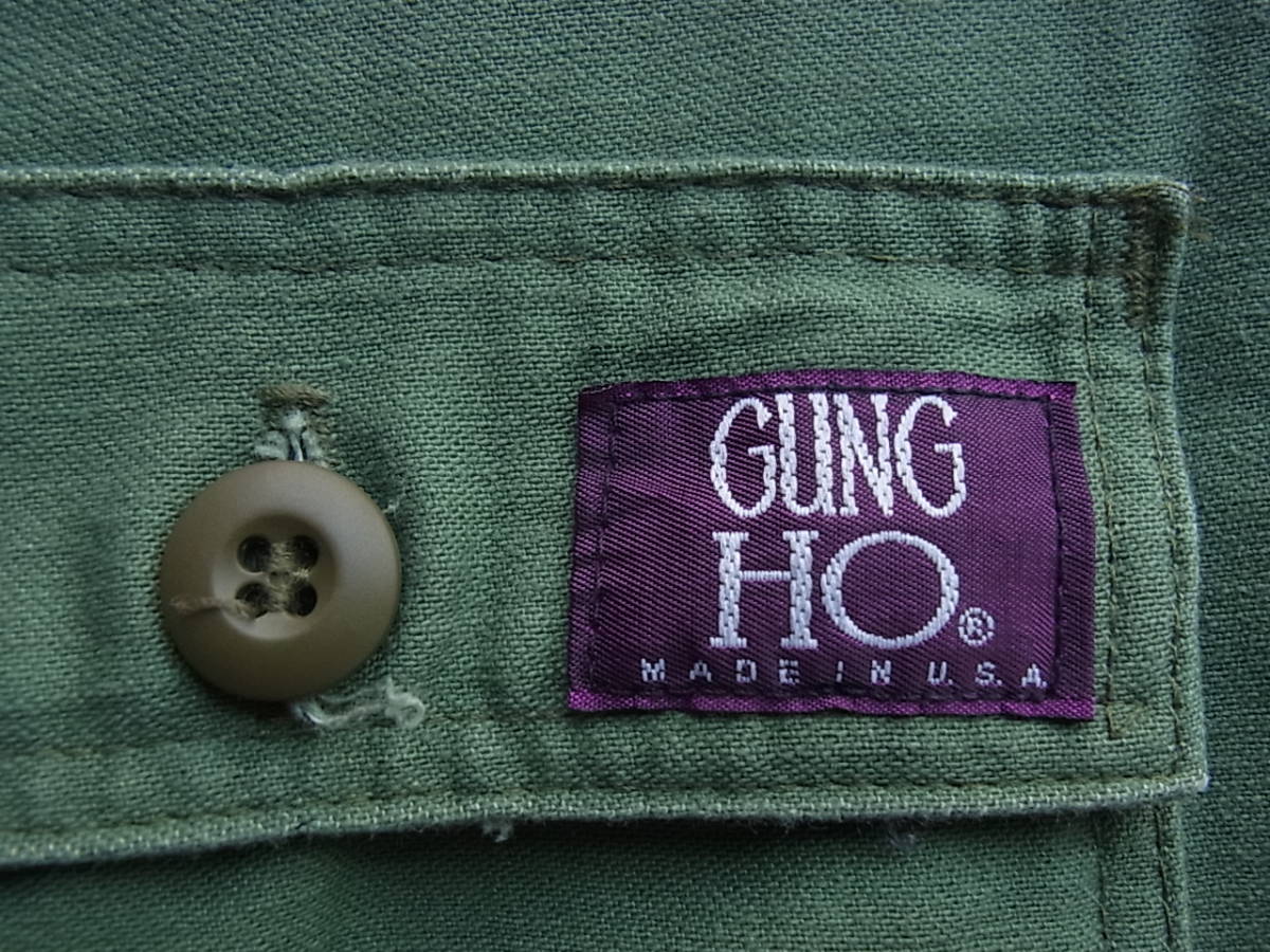 GUNG HO Gung Ho cotton ba satin material Baker shorts military olive 