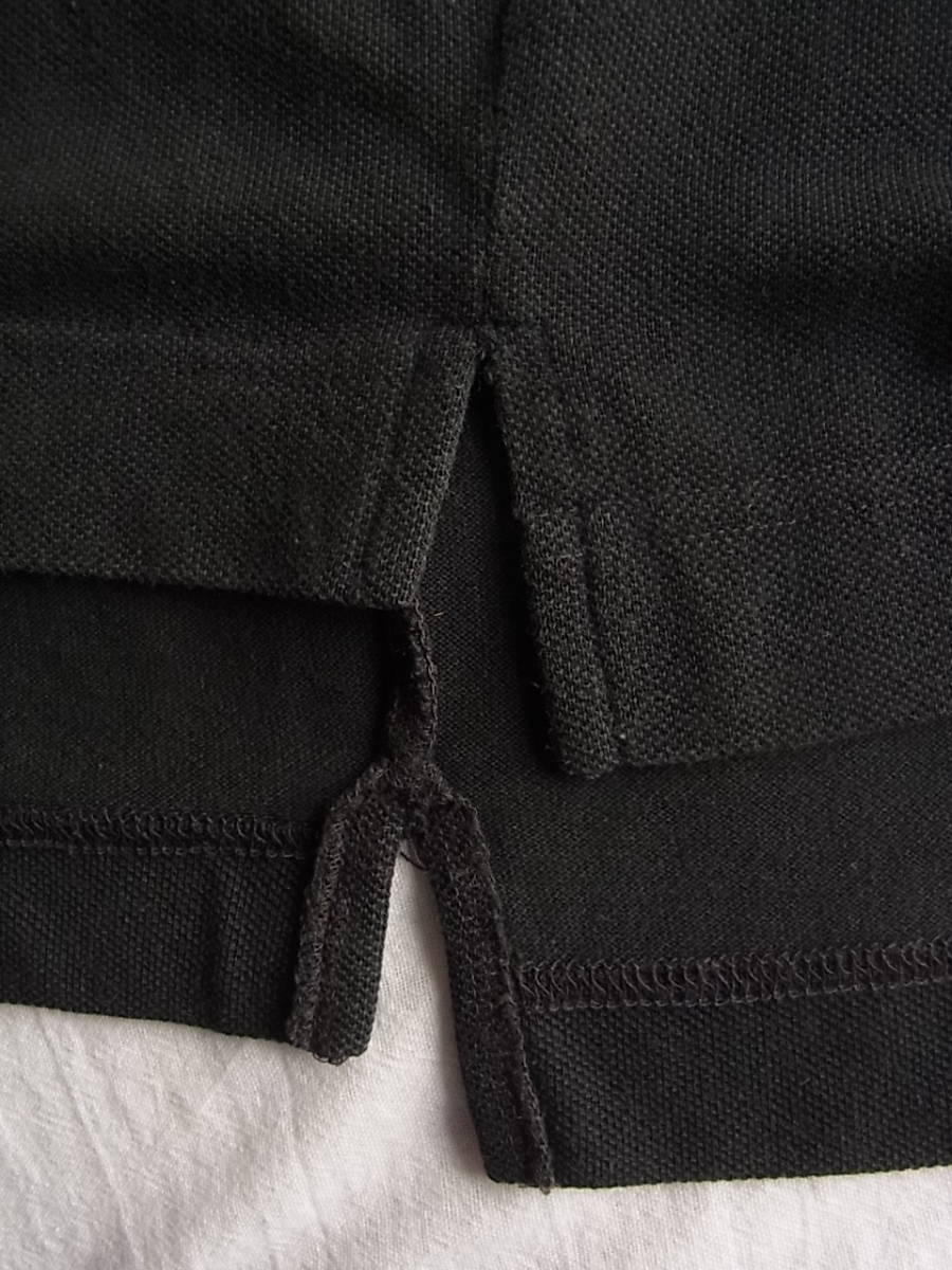 LACOSTE ラコステ　鹿の子素材　ポロシャツ　型番 PH018P サイズ 3 ブラック　日本製　㈱ファブリカ社製_画像7