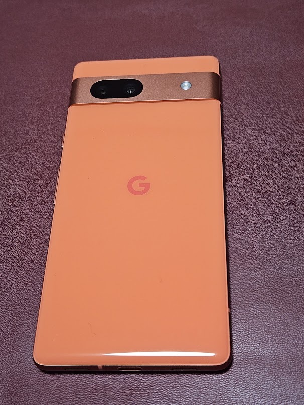 Google Pixel7a coral 128GB 限定ケース SIMフリー オマケ多数 「赤の