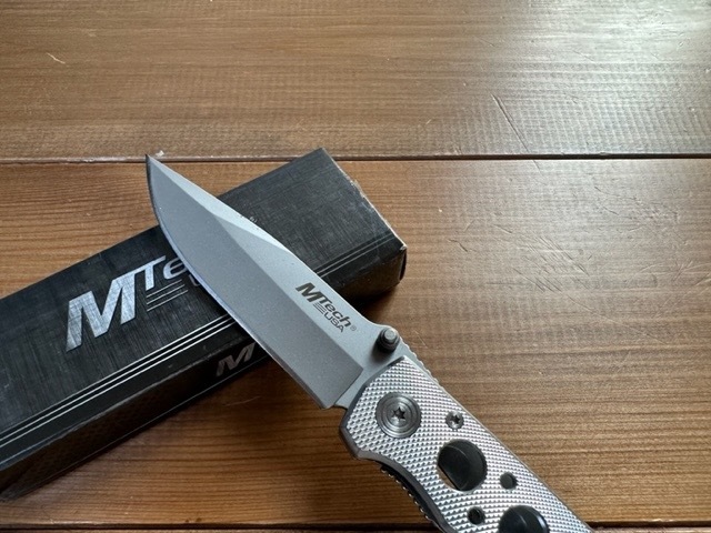 Mtech MT077S Knives Folder Knife Matte Finish Aluminum Handle Diamond Cut Liner_画像4