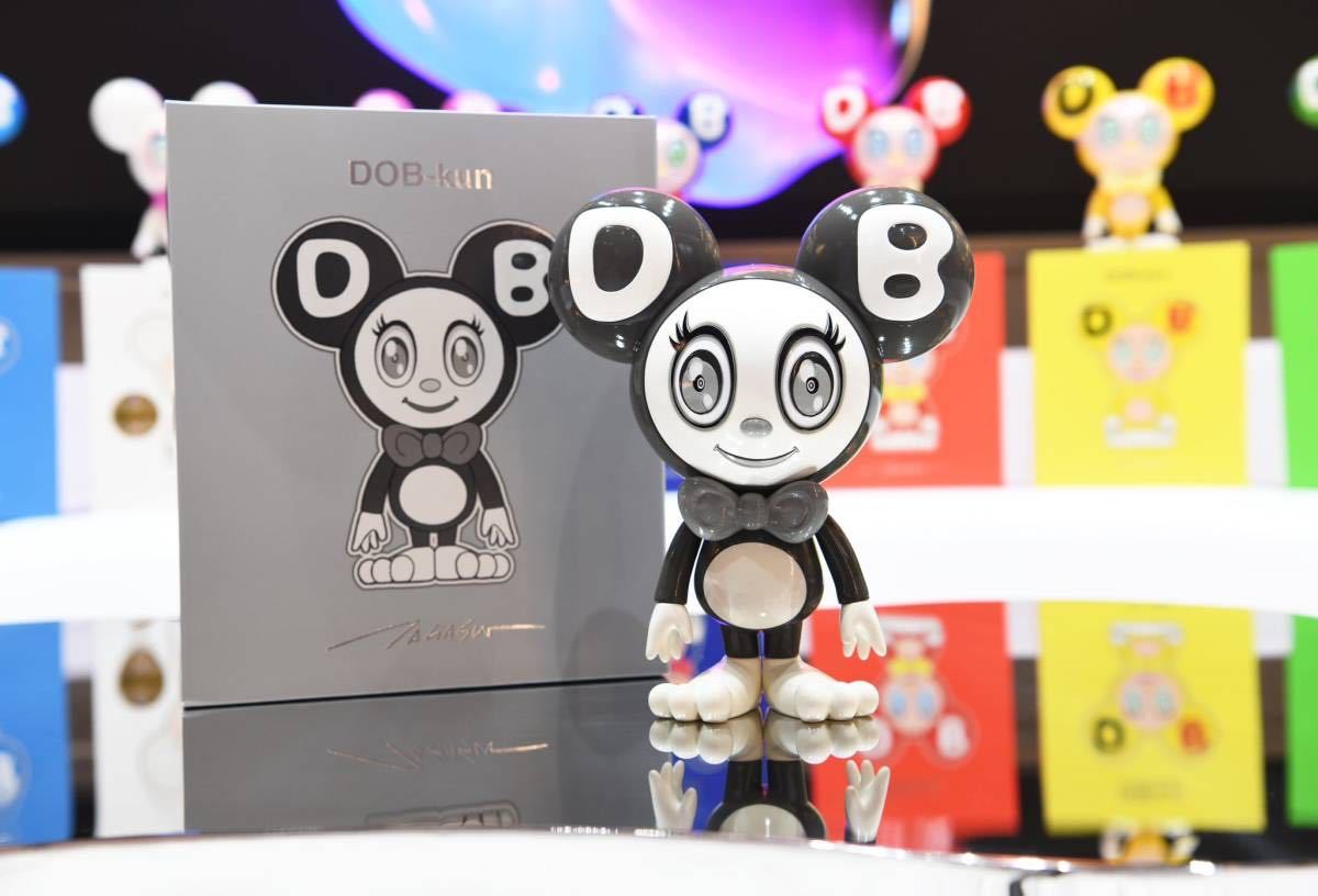 INSTINCTOY Takashi Murakami DOB-kun Soft Vinyl (2023) Monochrome インスティンクトイ 村上隆 モノクロ ソフビ 限定_画像1