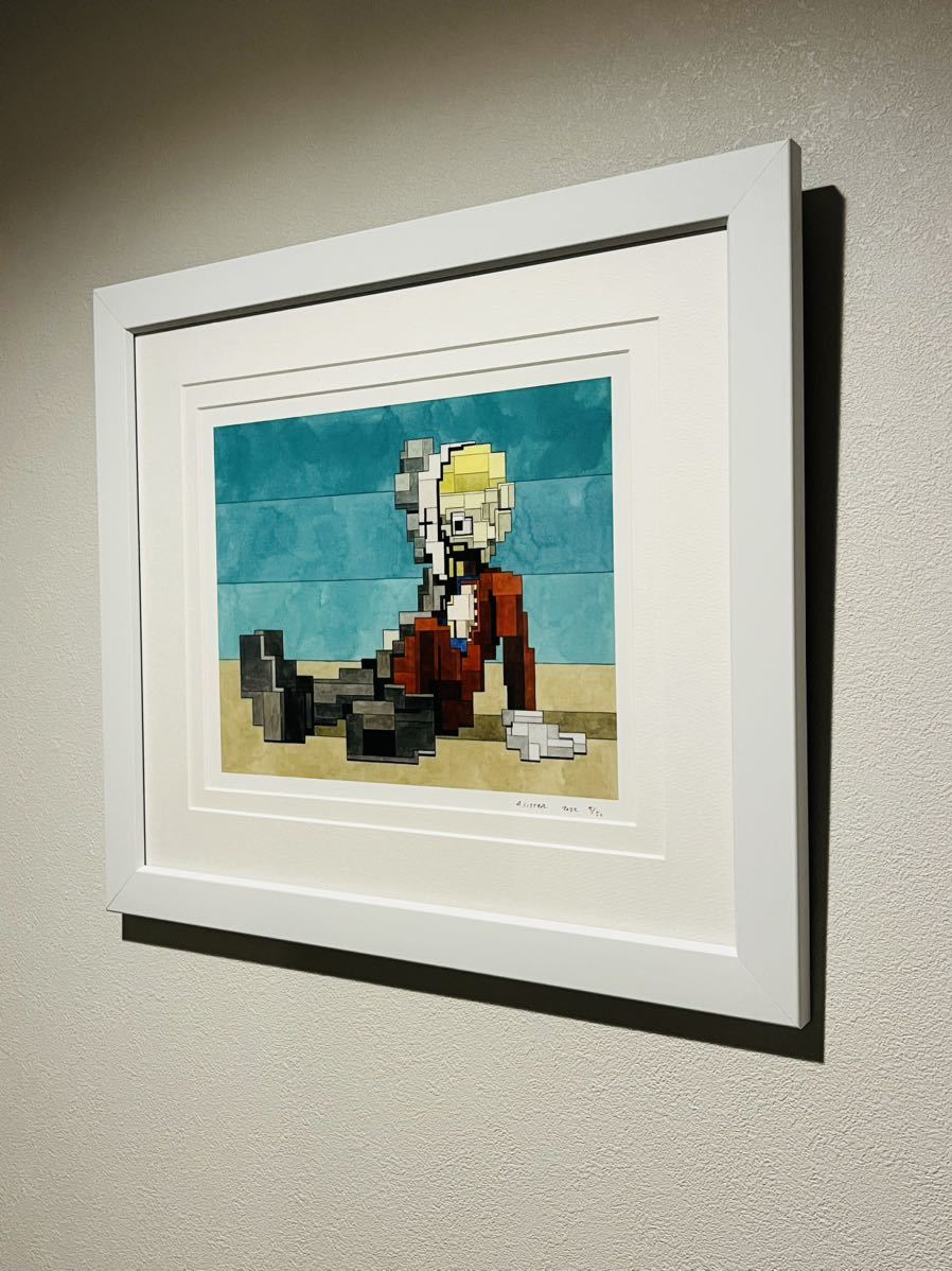 ADAM LISTER アダムリスター シルクスクリーン 額装済 限定50部 kaws