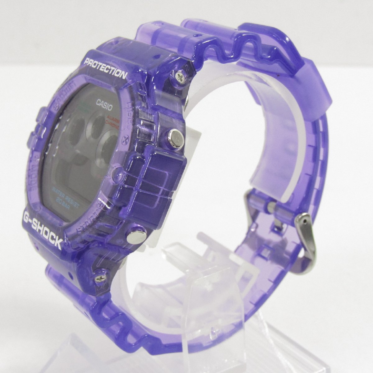 未使用 CASIO カシオ G-SHOCK G-ショック DW-5900JT-6JF クリアスケルトン パープル デジタル 腕時計 ▼AC23933_画像3