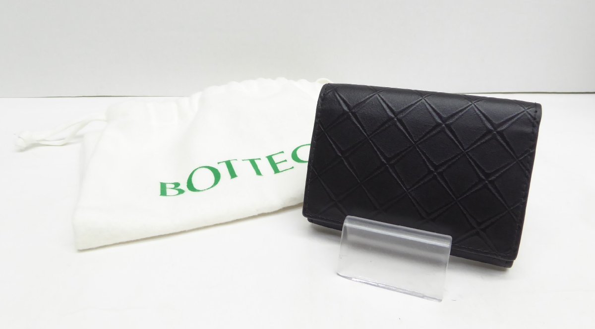 新品即決 ボッテガ・ヴェネタ BOTTEGA VENETA イントレチャートレザー