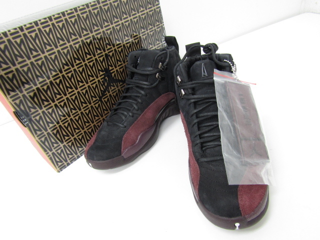 A Ma Maniere×NIKE WMNS AIR JORDAN 12 RETRO SP”BLACK AND BURGUNDY CRUSH”/DV6989-001 SIZE:26.5cm ナイキ 靴 ∩SH6440_画像1