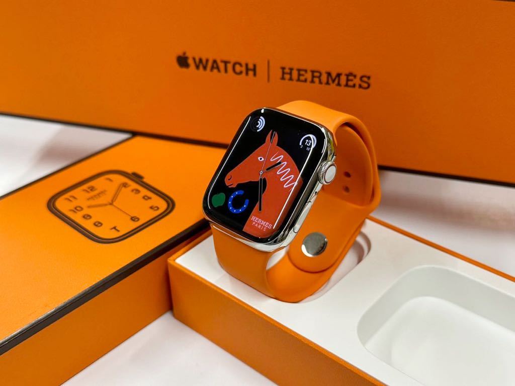 Apple Watch エルメス　シルバー　ステンレス　アップルウォッチ　セルラ