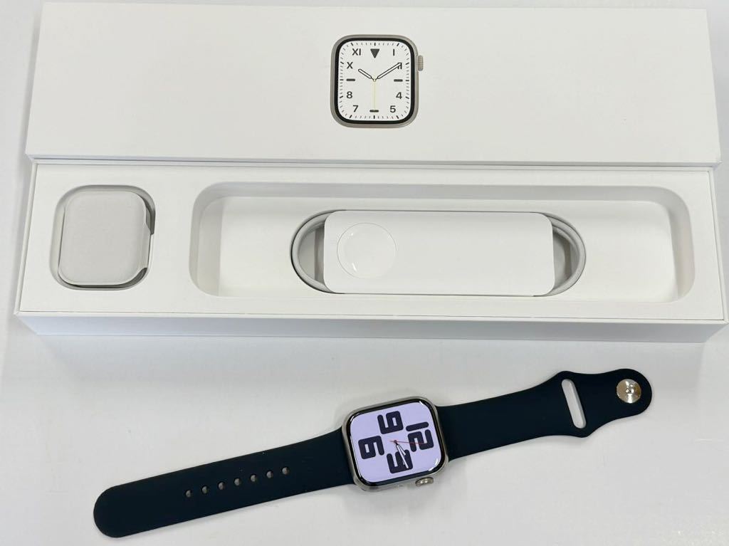 即決 美品 Apple Watch series7 Edition シルバーチタニウム Titanium