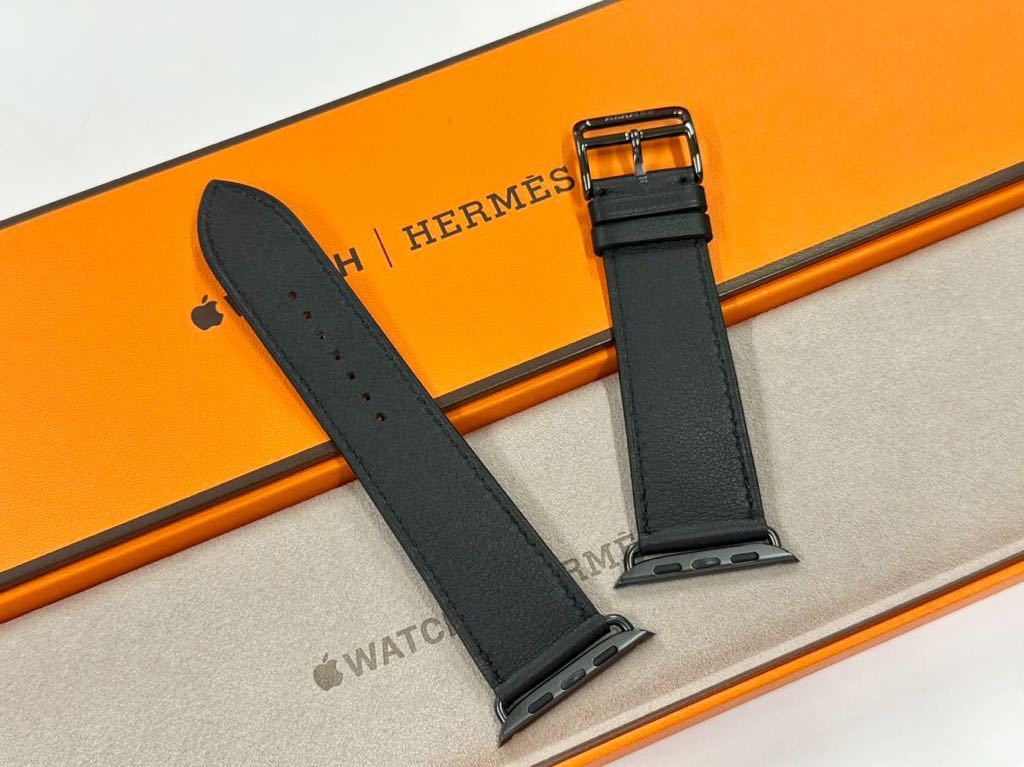 ☆ほぼ未使用 即決 Apple Watch Hermes 45mm 44mm ブラック 黒