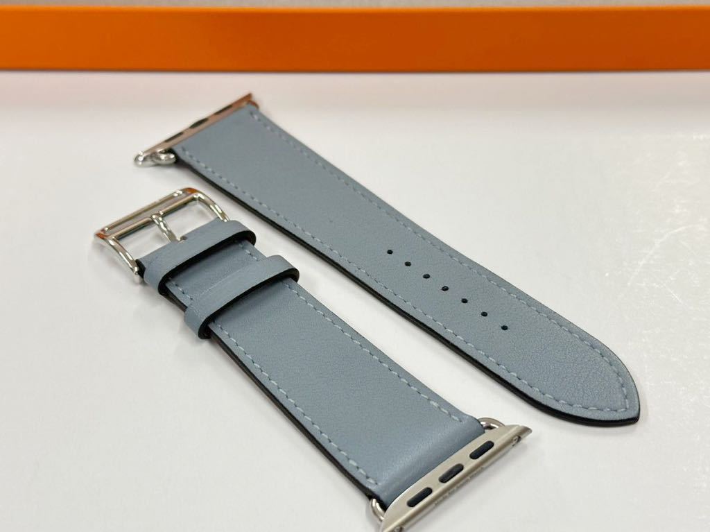 希少 美品 即決 ブルーラン Apple watch HERMES エルメス シンプル