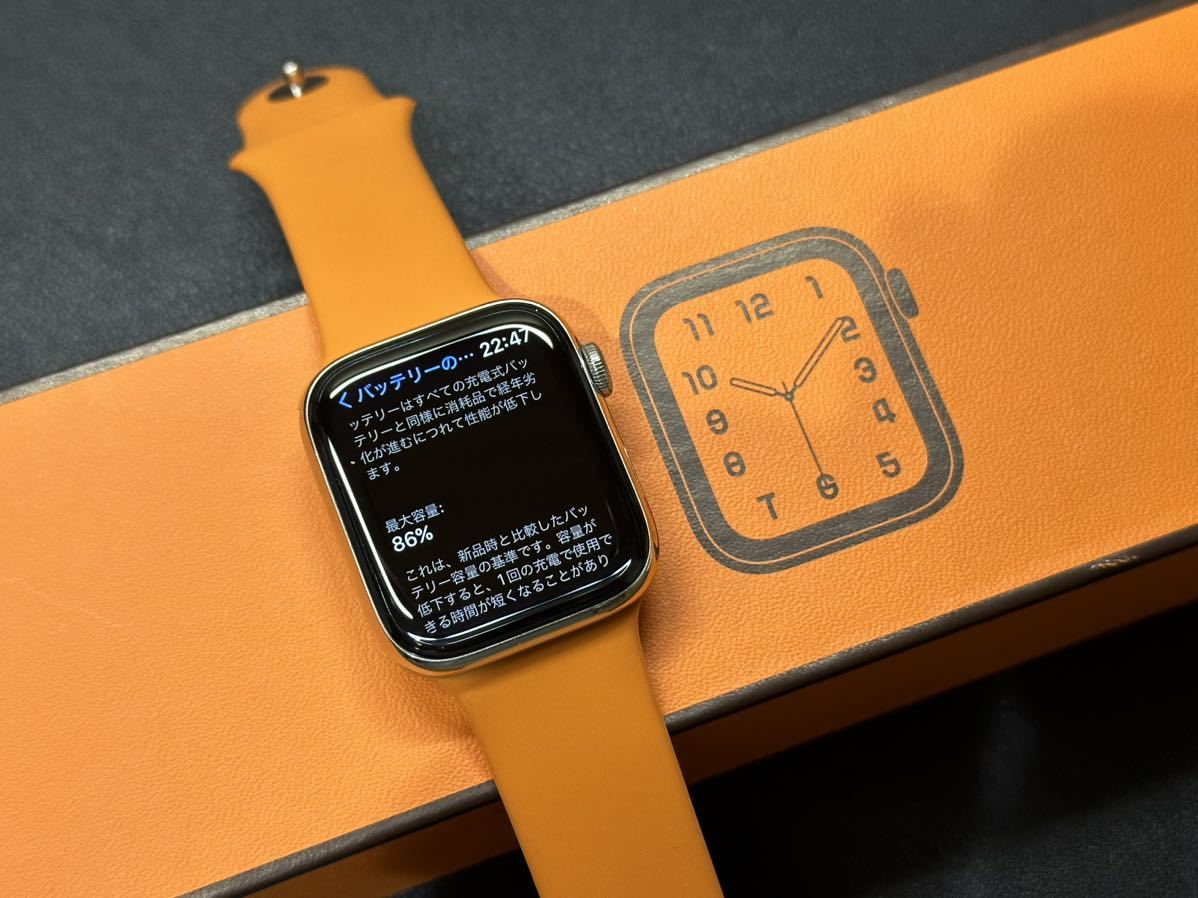 ☆即決 美品 おすすめ！ Apple watch エルメス シリーズ4 アップルウォッチ HERMES Series4 44mm ステンレス  GPS+Cellularモデル 964