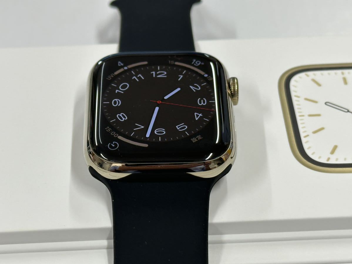 ☆即決 Apple Watch series7 45mm ゴールドステンレス アップル