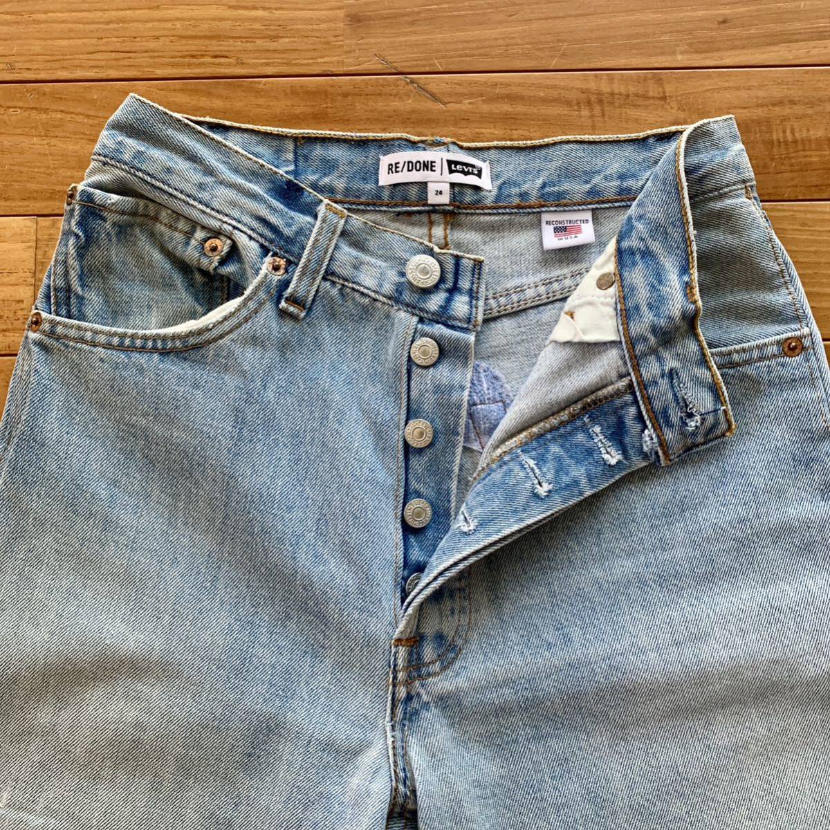 RE/DONE LEVI’S リメイク 再構築 裾スリット フレアデニム リダン ロンハーマン Ron herman 購入 ヴィンテージ カスタム  ユーズド