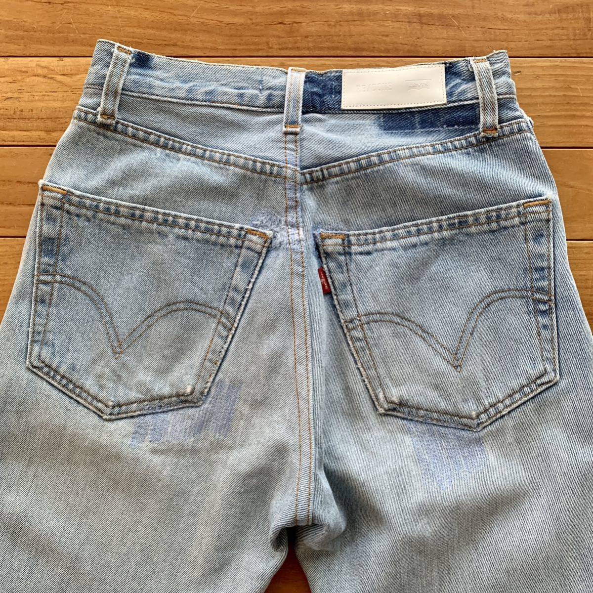 RE/DONE LEVI’S リメイク 再構築 裾スリット フレアデニム リダン ロンハーマン Ron herman 購入 ヴィンテージ カスタム  ユーズド