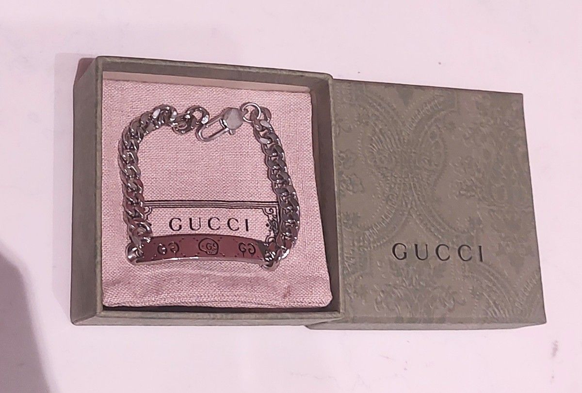 GUCCI シルバー925 グッチ ゴースト チェーン ブレスレット