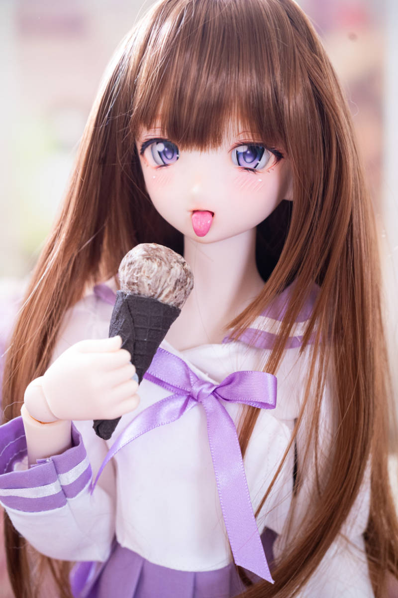 きゃとろん*DDH-06SW肌 ソフビ盛り開口カスタムヘッド+ 自作アイ2 きゃとろん*DDH-06SW肌 ソフビ盛り開口カスタムヘッド+ 自作アイ2