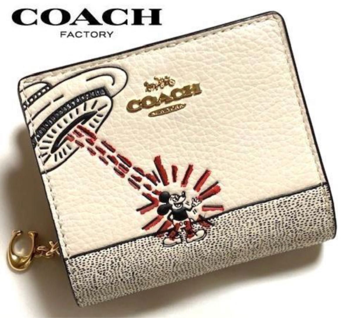 新品・未使用】 COACH コーチ ディズニー コラボ 二つ折り財布|PayPay