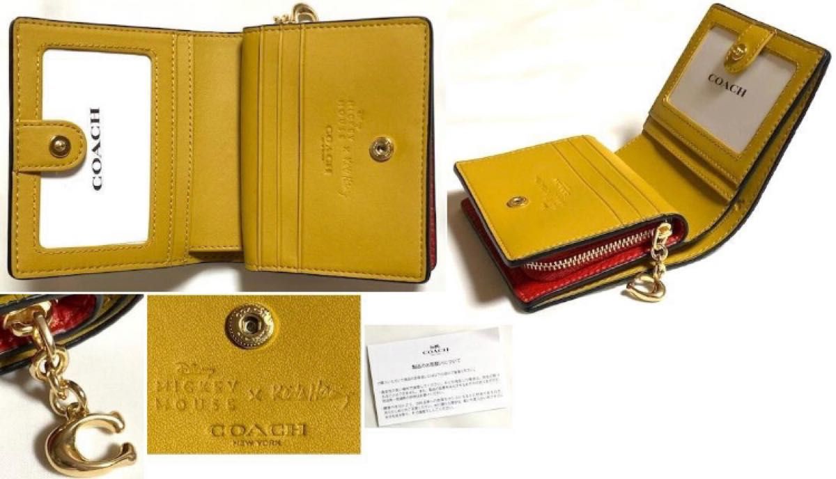 新品・未使用】 COACH コーチ ディズニー コラボ 二つ折り財布|PayPay