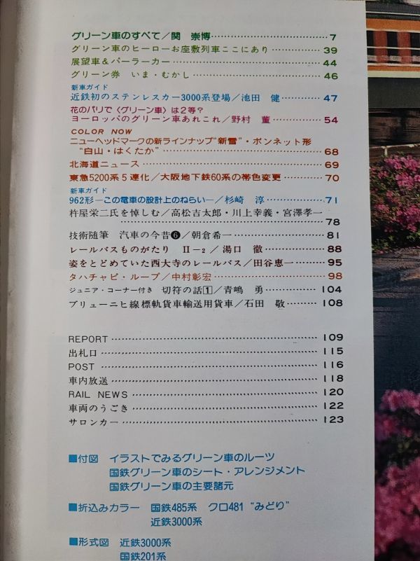 【鉄道ファン・1979年6月号】特集・グリーン車/近鉄初のステンレスカー3000系登場/ニューヘッドマーク「新雪」ボンネット形「白山」/_画像2