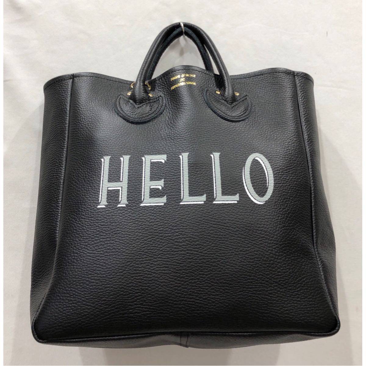YOUNG&OLSEN】 トートバッグ ヤングアンドオルセン ストラップ付き BLK