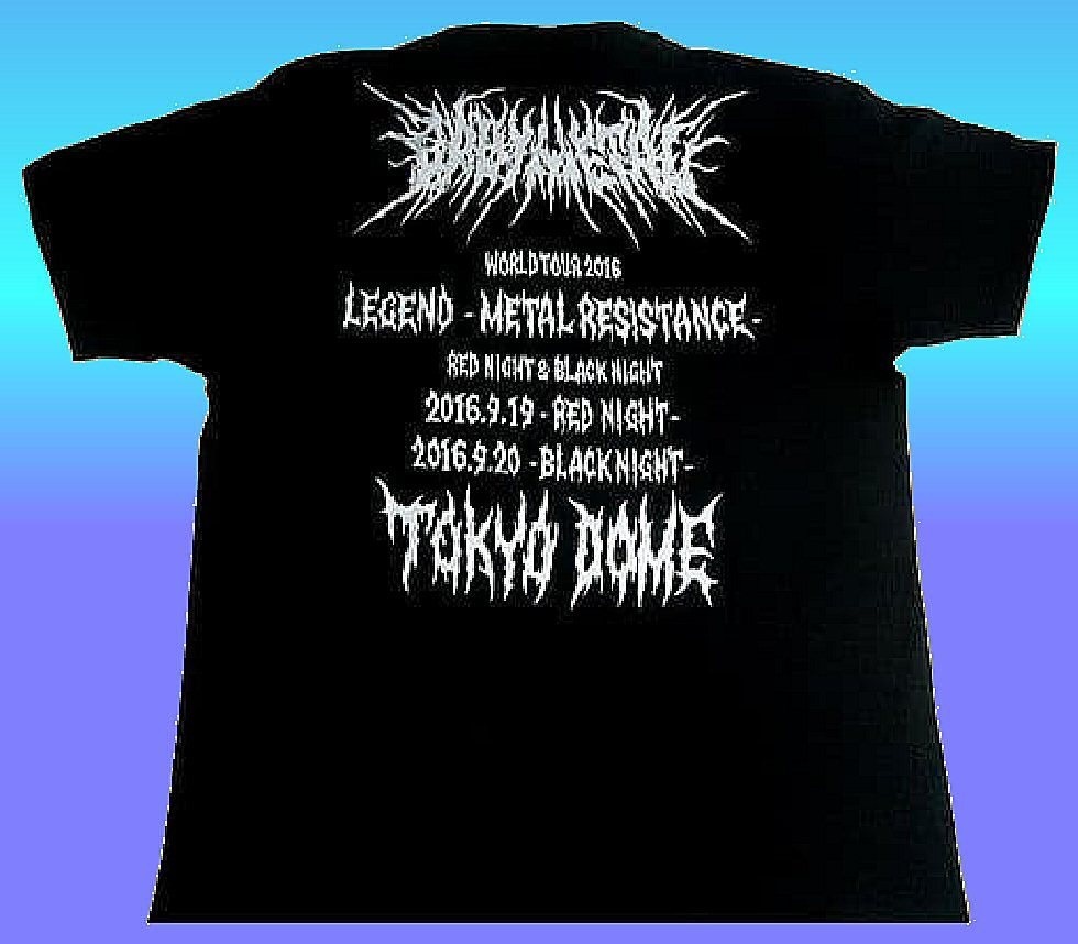 RT92/ baby metal BABYMETAL TOKYO DOME MEMORIAL T×E TEE T-shirt M size 