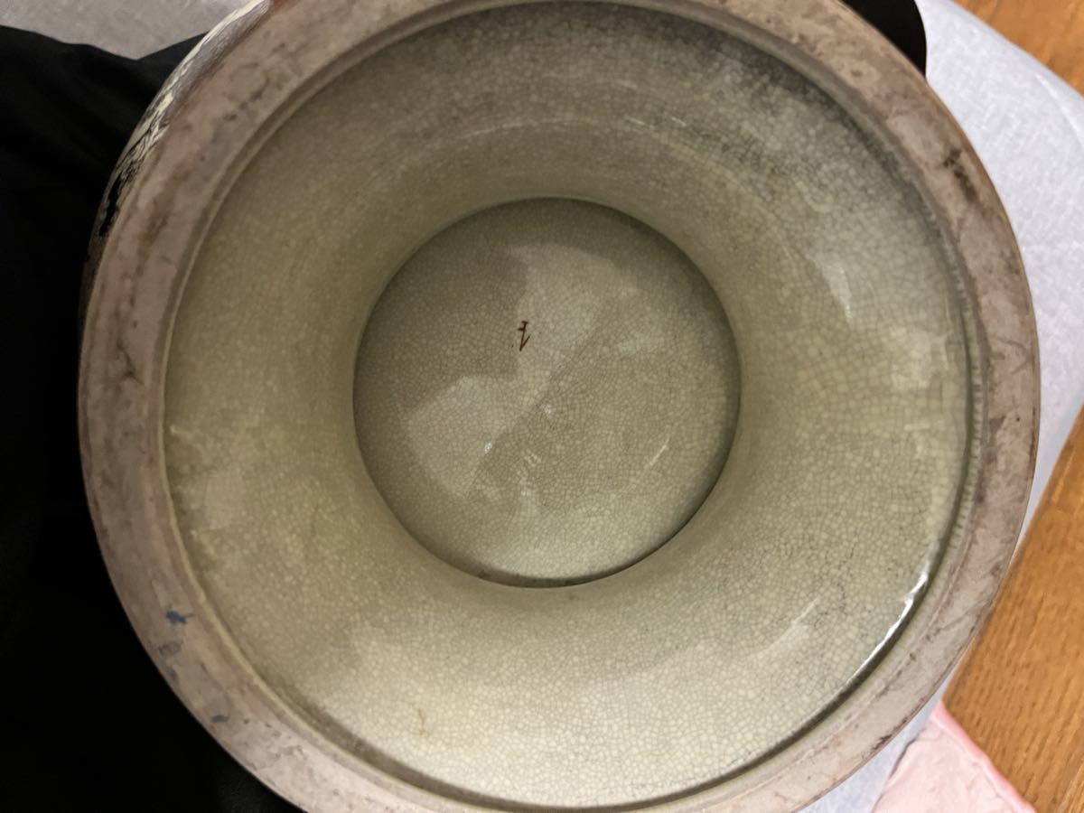 栄盛窯 瀧山作 薩摩焼 金襴飾壺 花鳥 花入 花瓶 大壺 骨董(薩摩)|売買