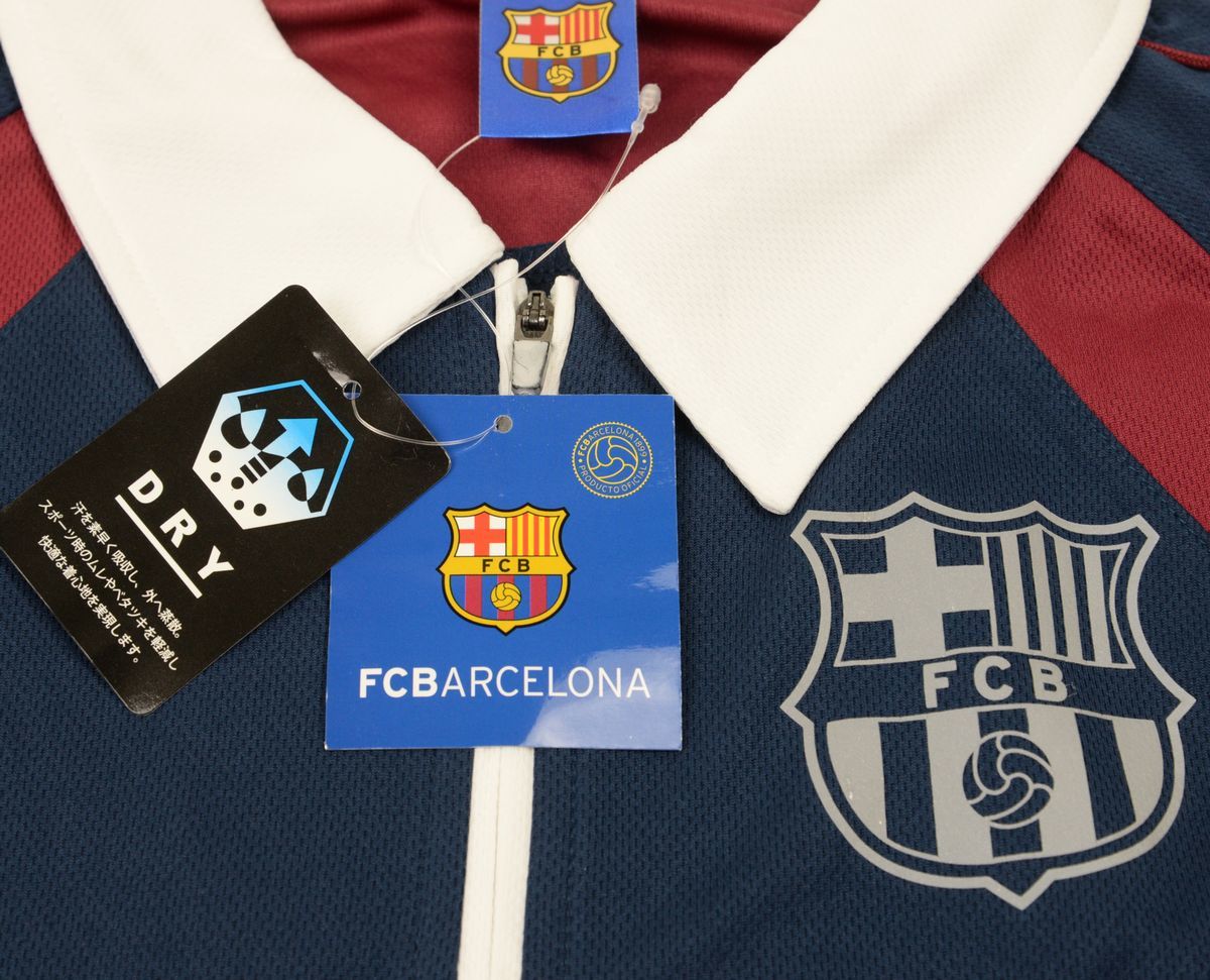 ●FCB FCBARCELONA FCバルセロナサッカーユニフォーム(XL,紺・エンジ,長袖)新品_画像5