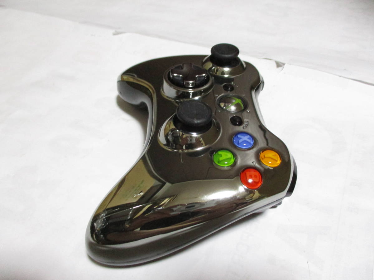 XBOX360 limited goods wireless controller chrome silver super-discount!!!!!!