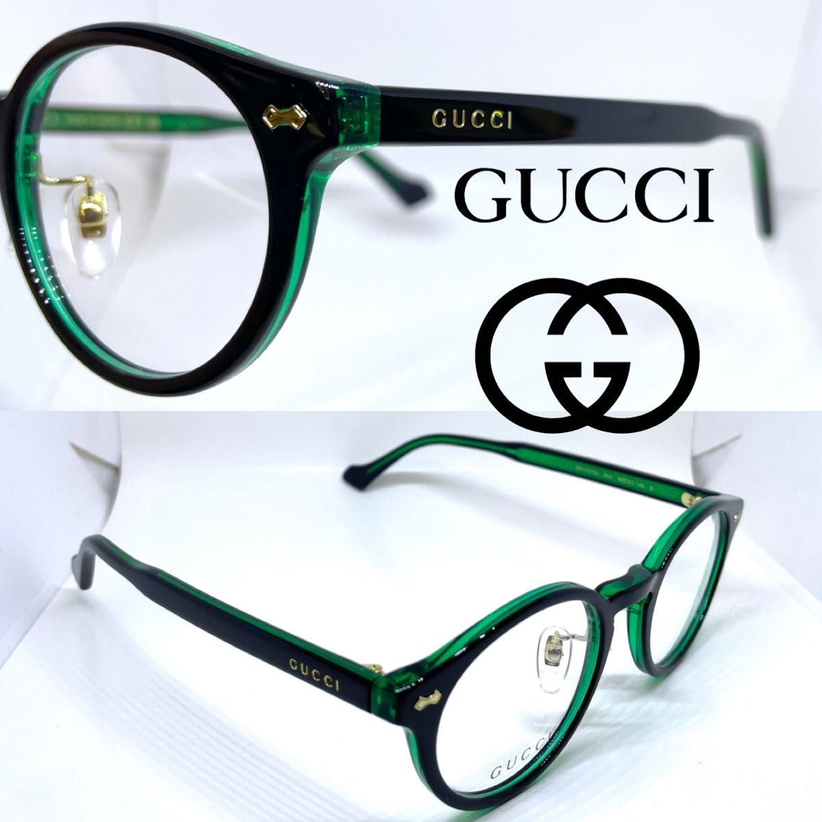 GUCCI グッチ メガネフレーム GG1127OJ 003 ブラック/グリーン-
